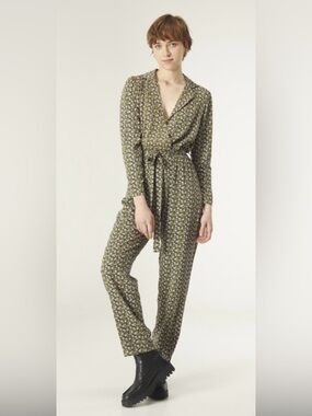 Compania Fantastica Floral Jumpsuit Sz L Boho Cottagecore